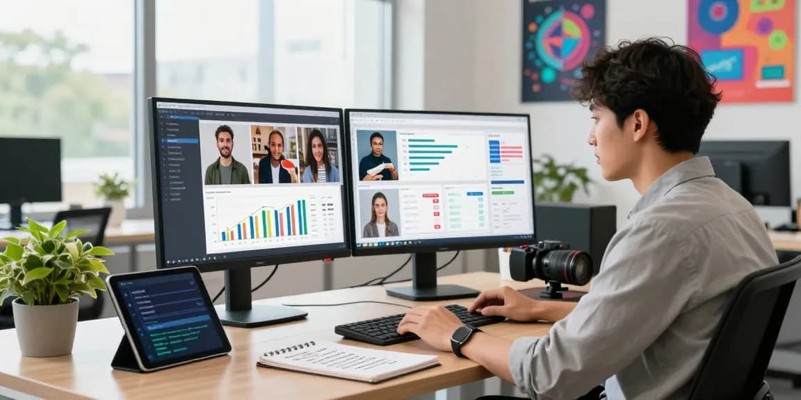 Detect ai image analysis in modern workspace with advanced AI tools.