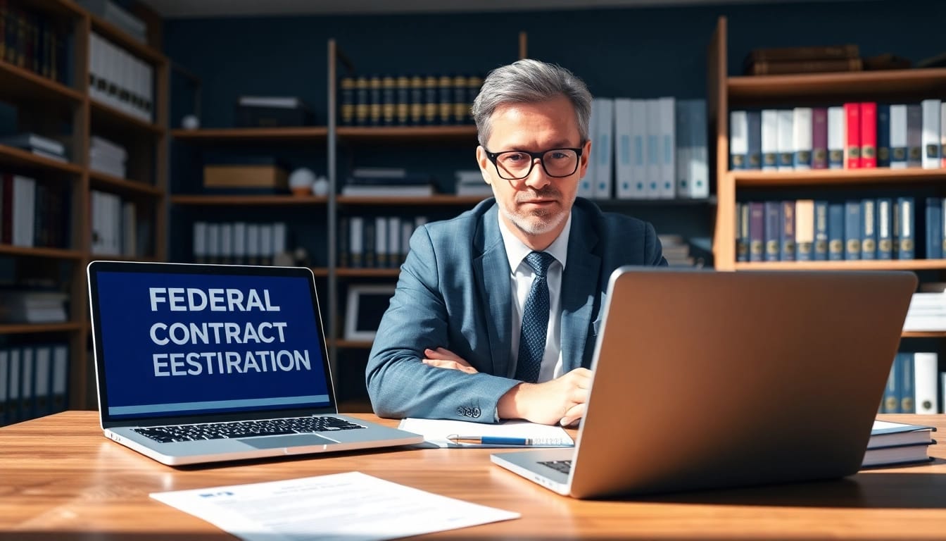 Streamline registration and certification in Federal databases for federal contracts showcasing expert consultant.
