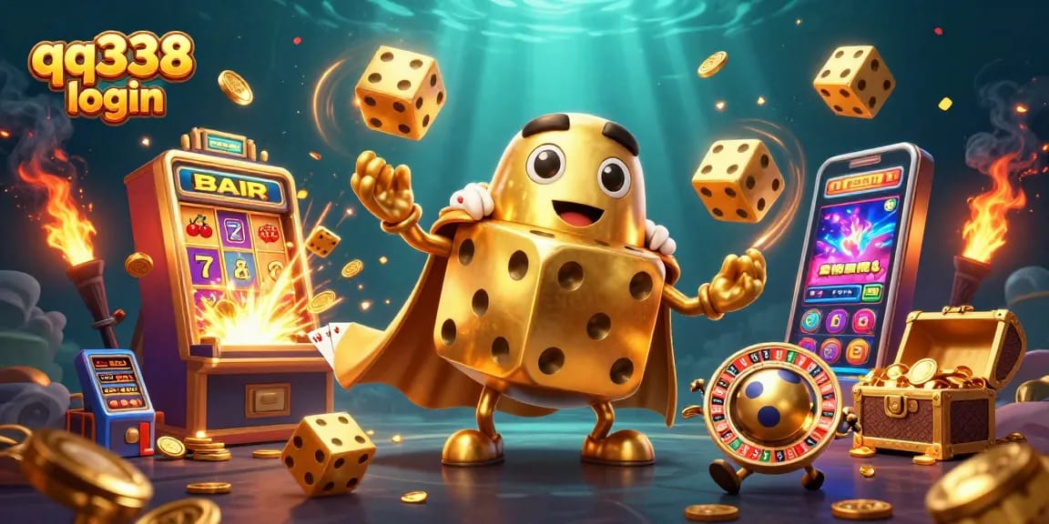 Join the excitement with qq338 login and discover thrilling casino games in vibrant 3D illustration.