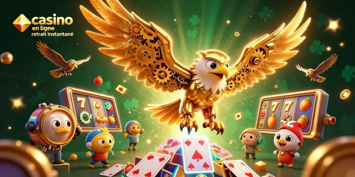 Jouez sur un casino en ligne retrait instantané avec une illustration de jeu dynamique captivante.