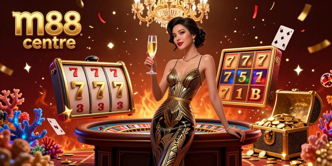 Experience thrilling gameplay at m88 center with elegant visuals and exciting casino elements.