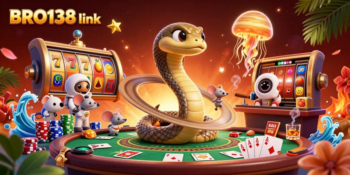 Experience thrilling gameplay with BRO138 link, showcasing an intense scene of animated characters in a vibrant casino setting.