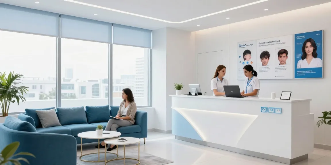 Hair transplant Turkey consultation with healthcare provider in a modern clinic.