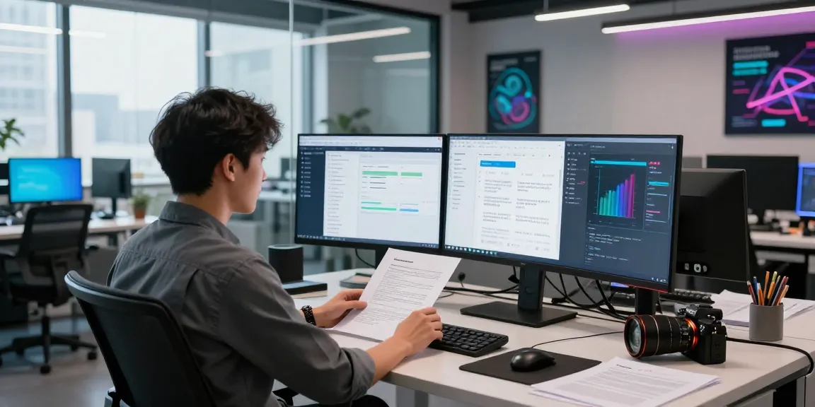 Detect PDF fraud with advanced AI verification tools in a modern tech workspace.