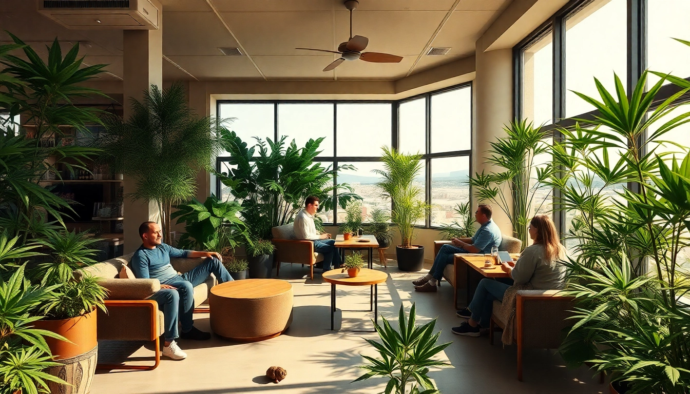 Experience the atmosphere of cannabis clubs Lloret de Ma with lush decor and inviting spaces.