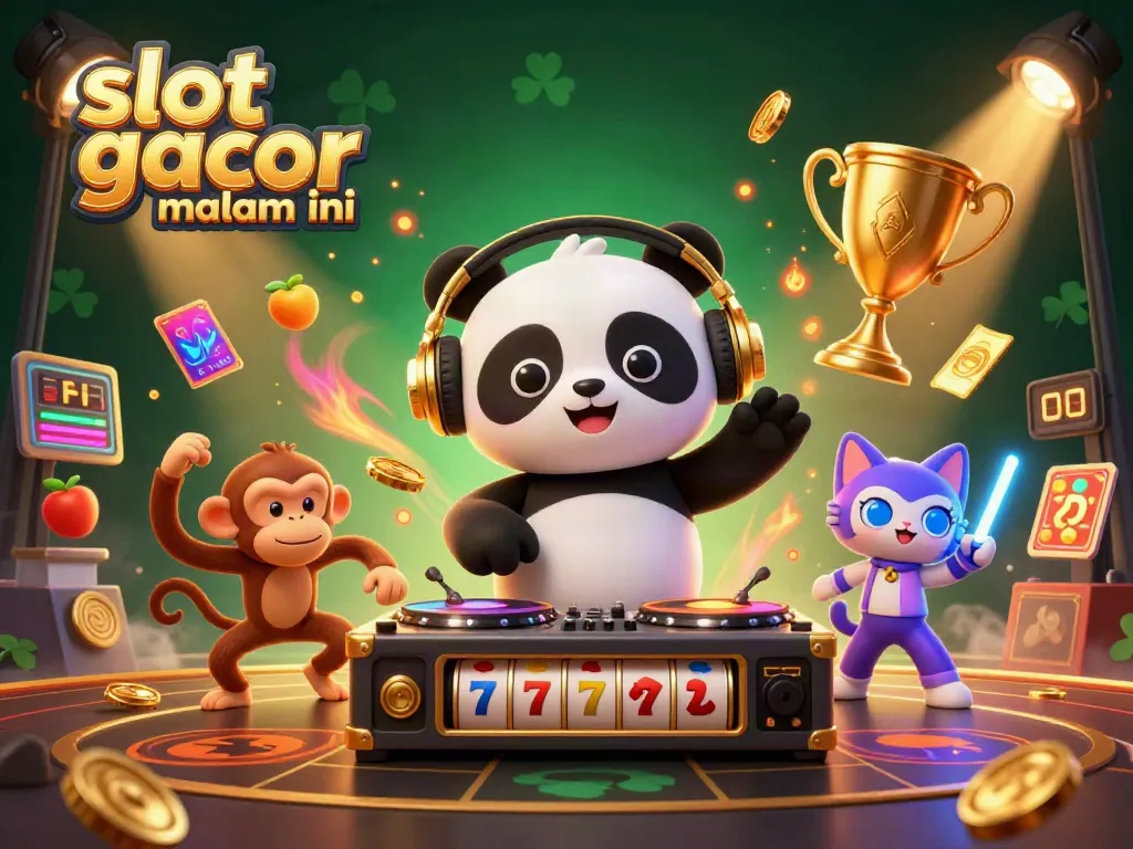 Slot gacor malam ini dengan panda DJ dan permainan slot yang menyenangkan.
