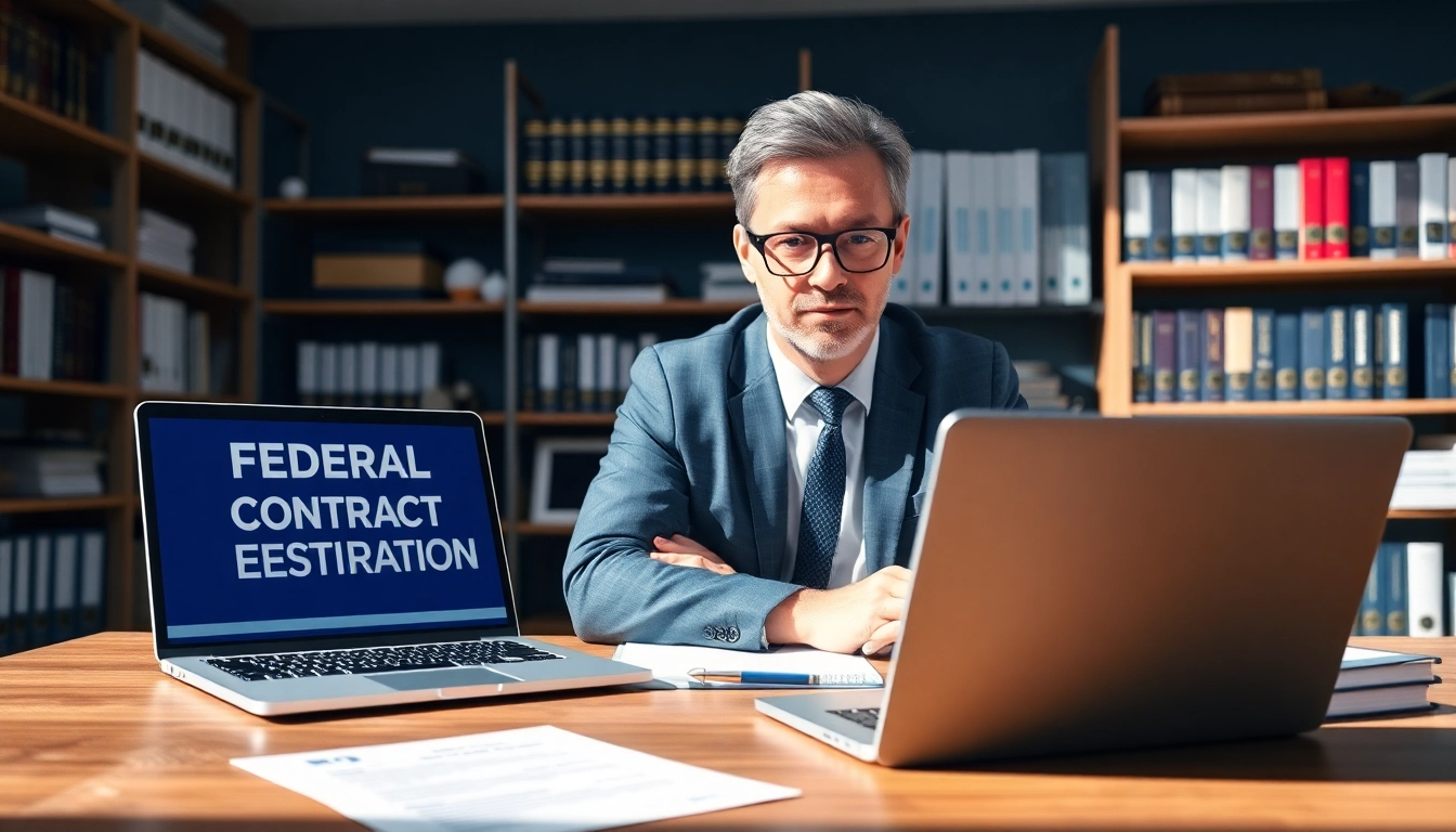Streamline registration and certification in Federal databases for federal contracts showcasing expert consultant.