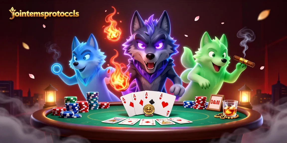 Pemain mencoba keberuntungan di jointemsprotocols dengan kartu poker dan tumpukan chip dalam suasana mendebarkan.