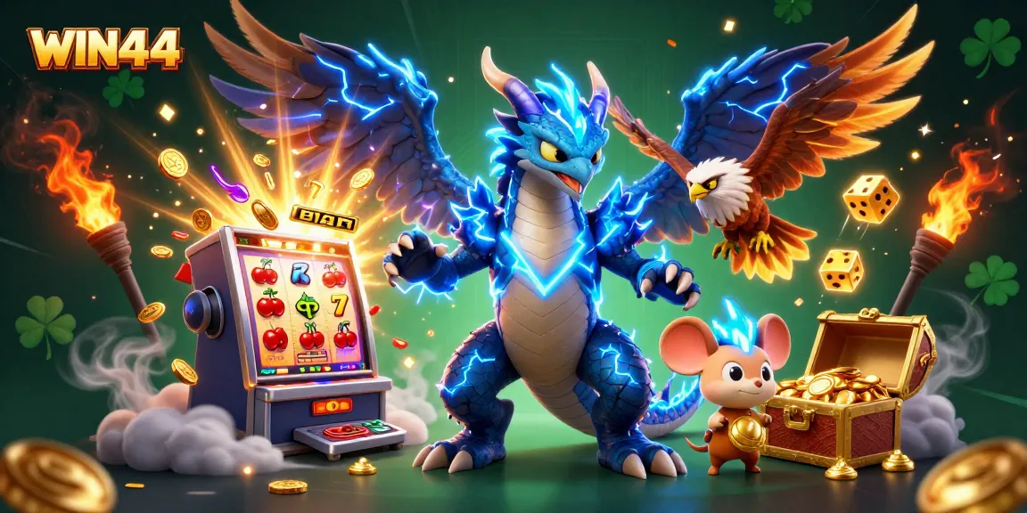 Experience thrilling wins with WIN444's vibrant casino atmosphere featuring dynamic characters and exciting gameplay.