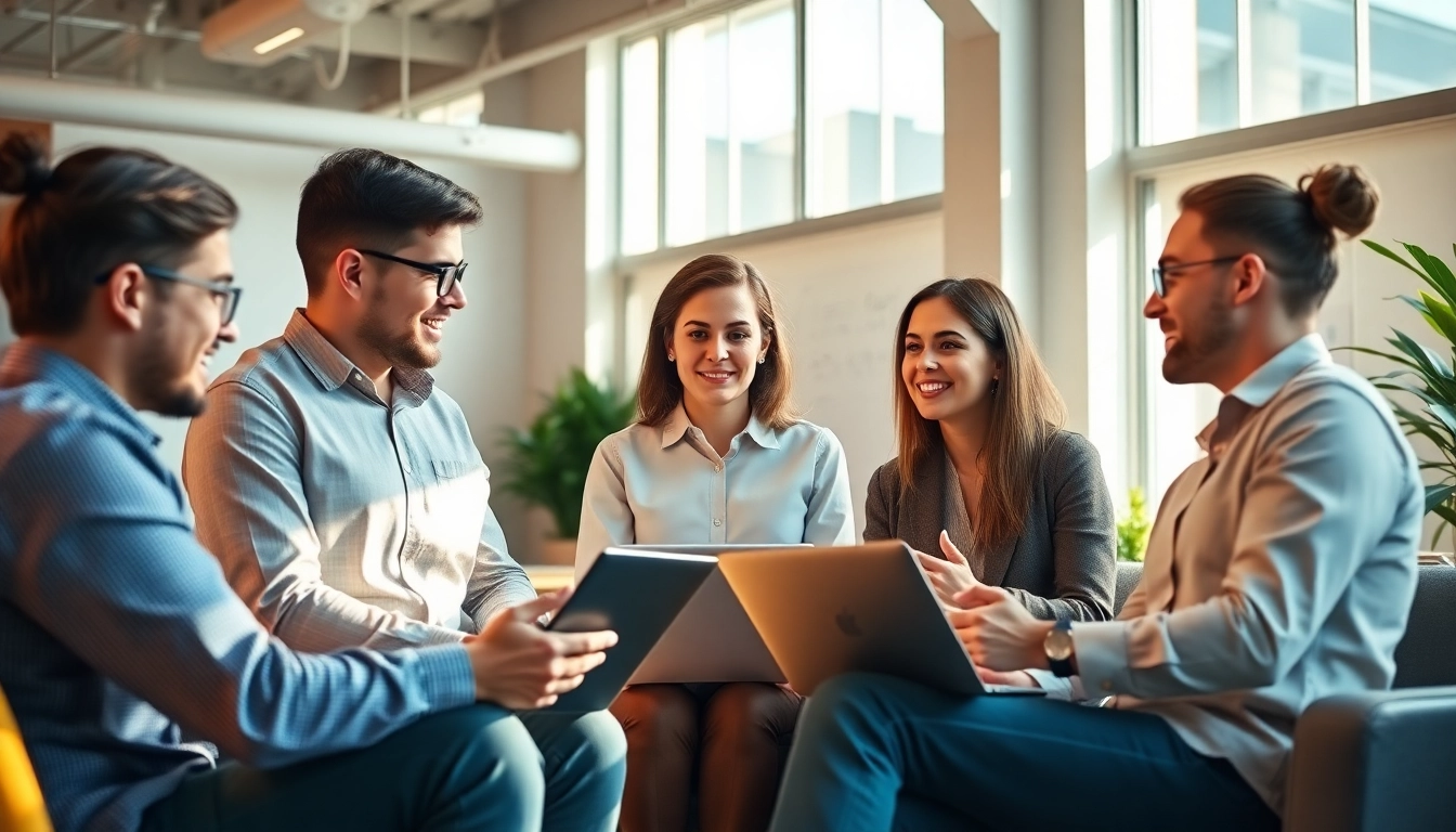 Optimieren der digitalen Marketingstrategien auf https://alvionz.de/ mit einem dynamischen Team in Aktion.