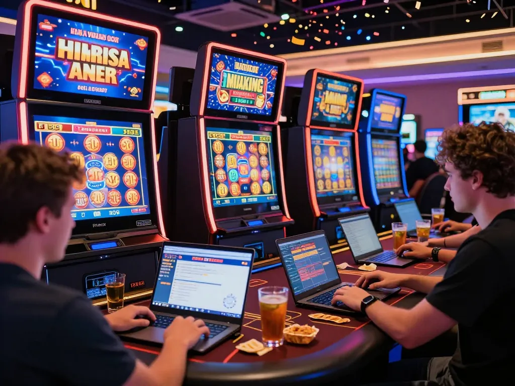 Exciting online casino experience at MM88 with players engaging in games and vibrant atmosphere.