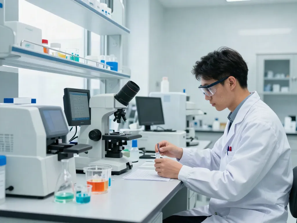 El costo de resonancia magnética en Chihuahua se analiza en un laboratorio moderno por un técnico de salud.