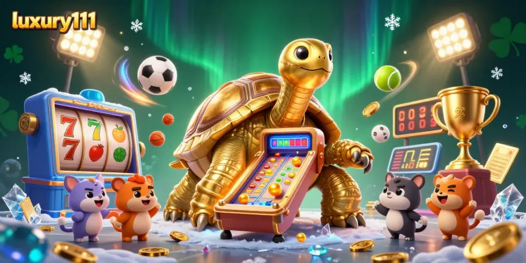 Putaran reel slot dan jackpot berisi luxury111 yang mengundang para pemain untuk bermain.
