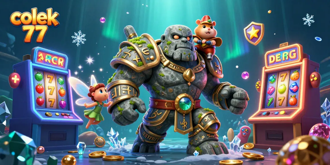 Engage with colek 77 as you spin vibrant slots featuring lively characters and jackpot elements.