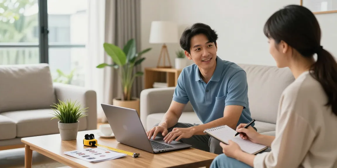 Sifu24 Hong Kong service consultation in a modern living room showing interaction between a provider and client.