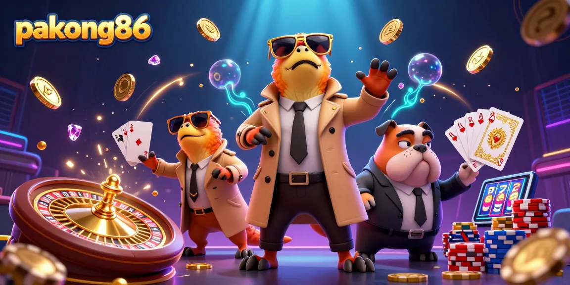 Experience pakong86 fortune with a humorous scene of raptors sneaking into a VIP casino lounge.