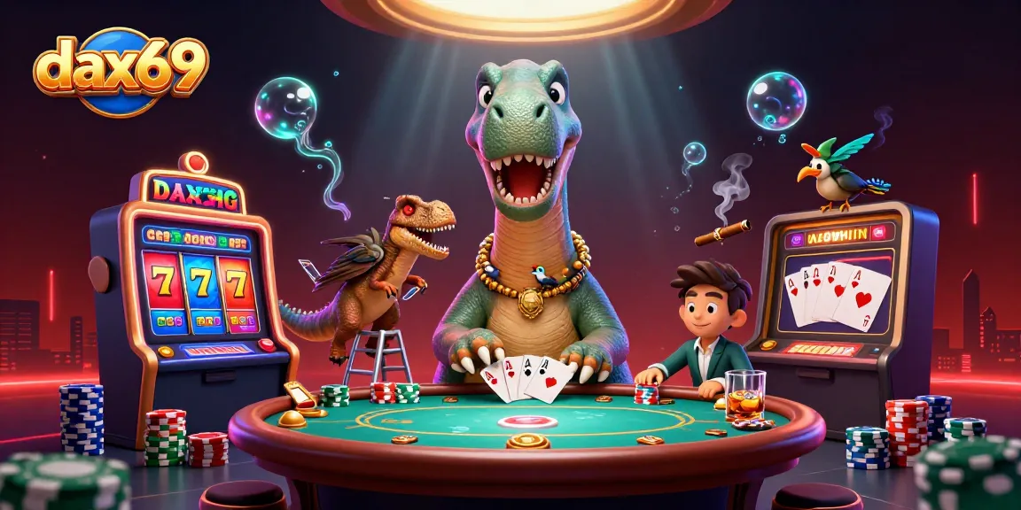 Dax69 memikat pemain dengan slot menguntungkan dan aksi seru di dalam ilustrasi kasino.
